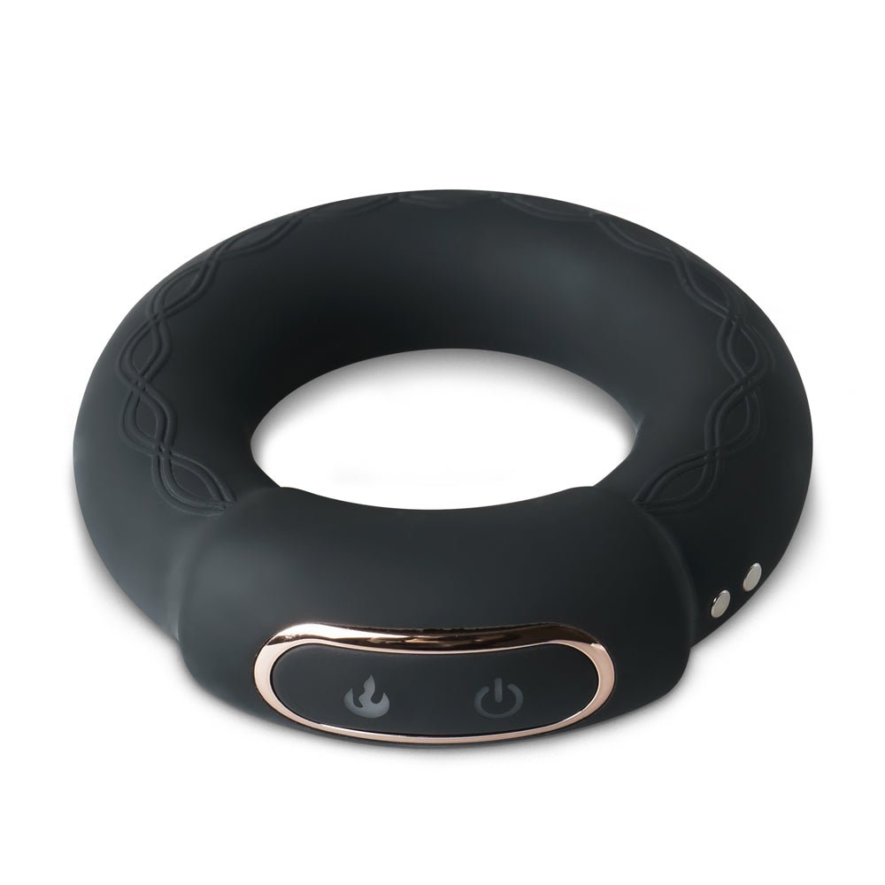 Loveangels Heat Loop Heating Vibrating Silicone Cock Ring - Loveangels