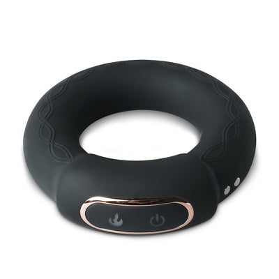 Loveangels Heat Loop Heating Vibrating Silicone Cock Ring - Loveangels