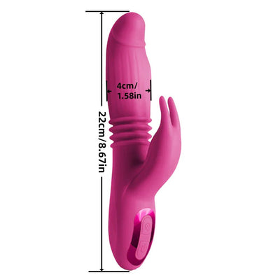 Loveangels Inflatable Thrusting Silicone Rabbit Vibrator - Loveangels