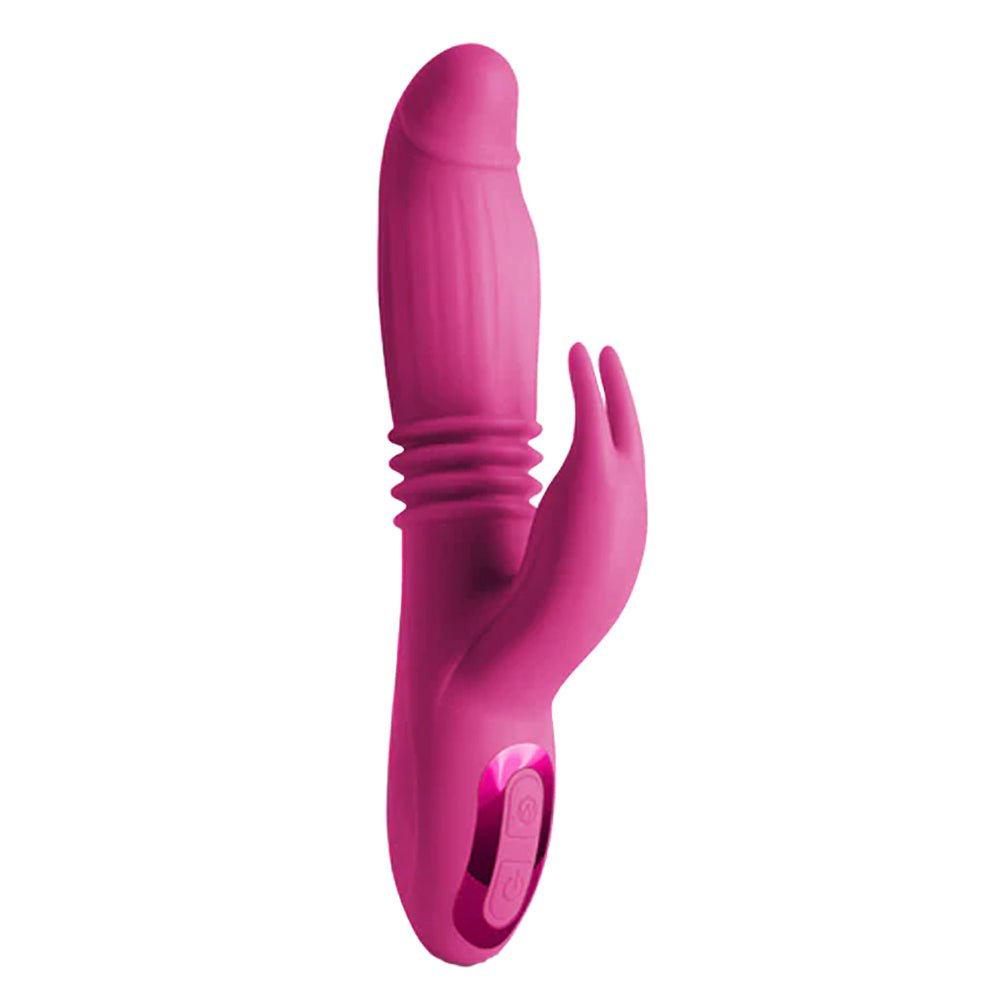 Loveangels Inflatable Thrusting Silicone Rabbit Vibrator - Loveangels