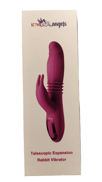 Loveangels Inflatable Thrusting Silicone Rabbit Vibrator - Loveangels