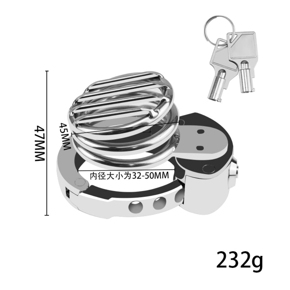 Loveangels Iron Veil X2 Stainless Steel Chastity Cage - Loveangels