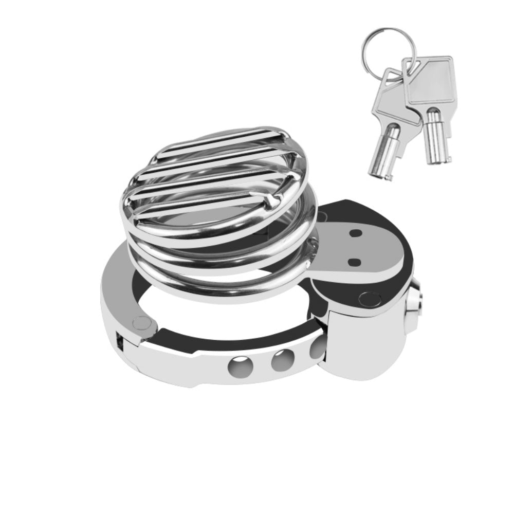 Loveangels Iron Veil X2 Stainless Steel Chastity Cage - Loveangels