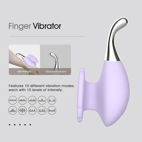 Loveangels Lavender Bloom Ergonomic Tip Vibrator - Loveangels