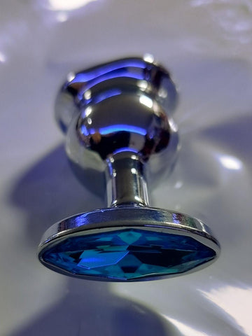 Loveangels Lil' Dick Butt Plug With Blue Gem Base - Loveangels