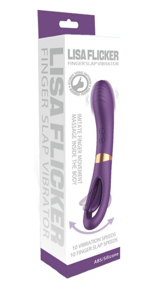 Loveangels Lisa Flicker Dual Ended G - Spot Vibe With Finger Slap Motion - Loveangels