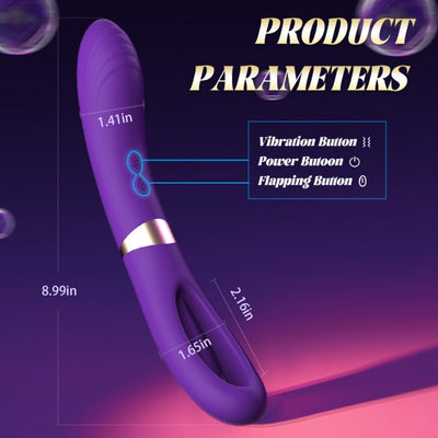 Loveangels Lisa Flicker Dual Ended G - Spot Vibe With Finger Slap Motion - Loveangels