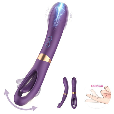 Loveangels Lisa Flicker Dual Ended G - Spot Vibe With Finger Slap Motion - Loveangels