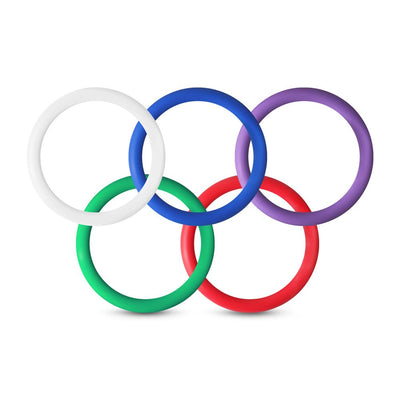 Loveangels Love Magic Rainbow Silicone Rings 5pk - Loveangels