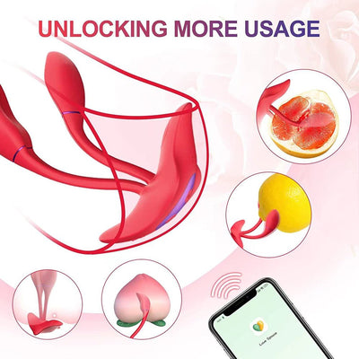 Loveangels LunaBloom Dual Tip Vibrator With App Control - Loveangels