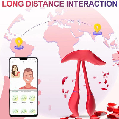 Loveangels LunaBloom Dual Tip Vibrator With App Control - Loveangels