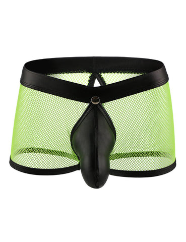 Loveangels Men's Fully Open Neon Shorts - Loveangels