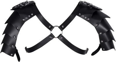 Loveangels Men's Leather Look Adjustable Chest Harness - Loveangels