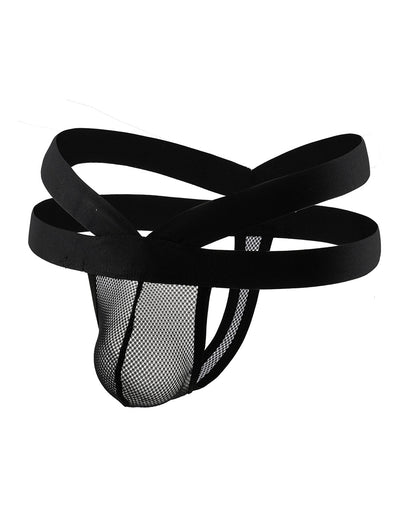 Loveangels Mesh And Strap Men's Thong - Loveangels