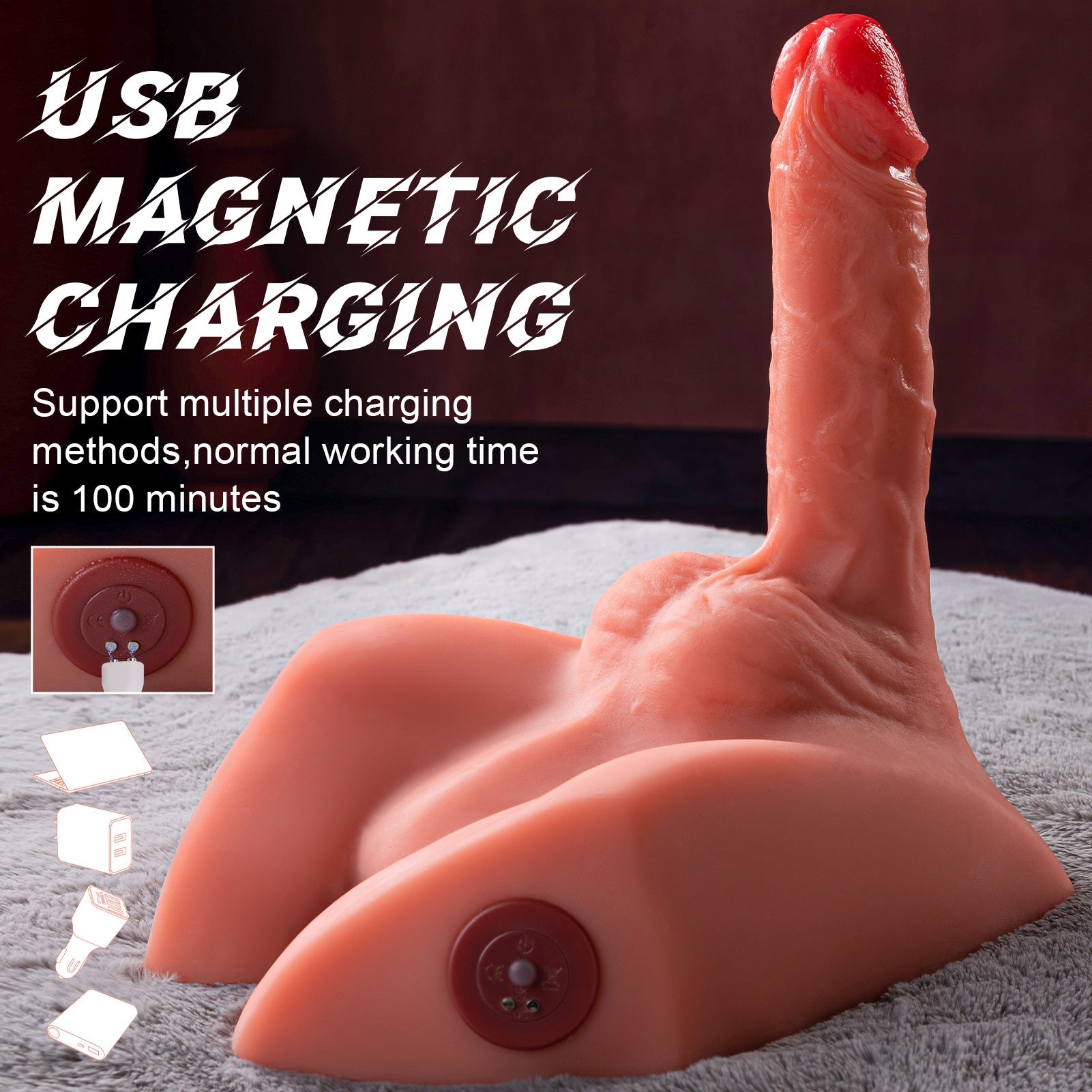 Loveangels Michael Thrusting And Vibrating Masturbator With Dildo And Ass - Loveangels