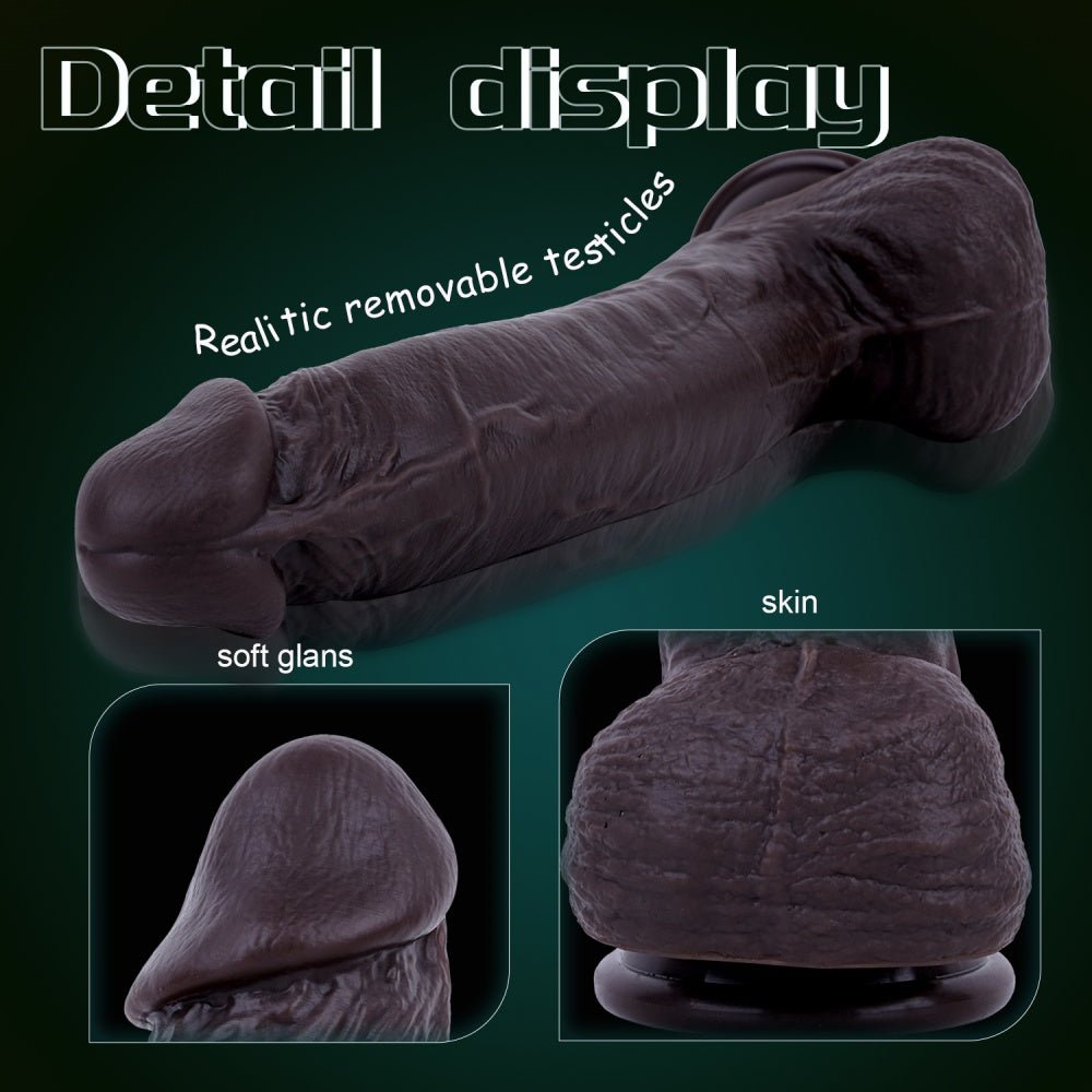 Loveangels Moveable Foreskin Silicone Dildo 10.3" - Loveangels