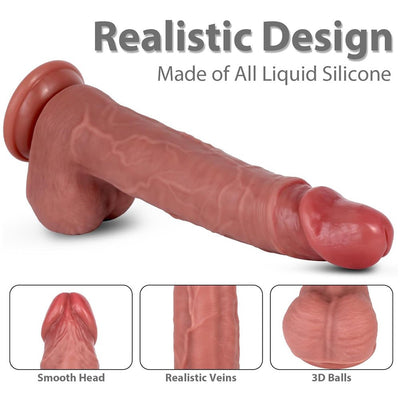 Loveangels Natural Curve XL 9.1" Silicone Dildo - Loveangels