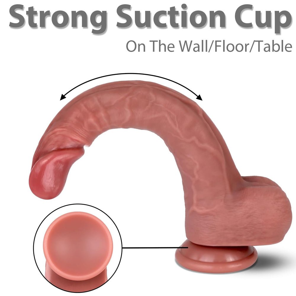 Loveangels Natural Curve XL 9.1" Silicone Dildo - Loveangels