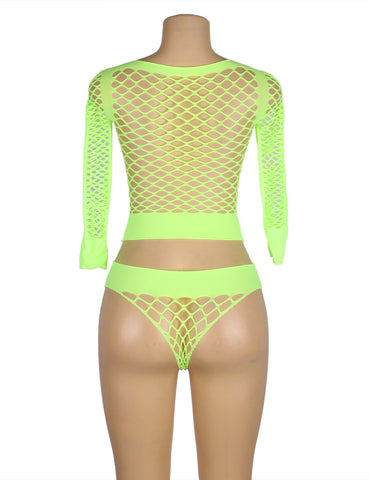 Loveangels Neon 2pc Bodystocking Set - Loveangels