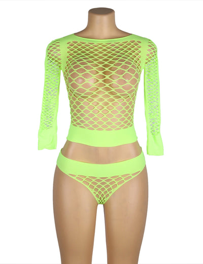 Loveangels Neon 2pc Bodystocking Set - Loveangels