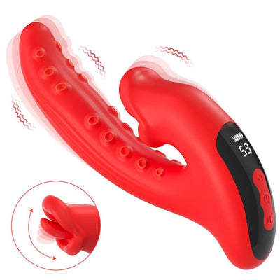 Loveangels Oral Curve Tongue - Licking Silicone Vibrator - Loveangels