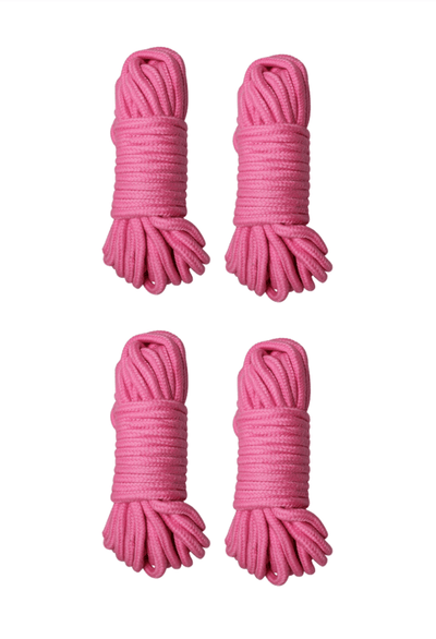 Loveangels Pack Of 4 Pink Bondage Rope - Loveangels