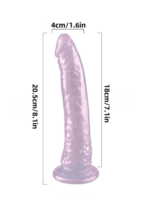 Loveangels Pearl Purple 8.1" Dildo - Loveangels