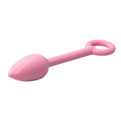 Loveangels Pink Silicone Tulip Bulb Anal Plug Set - Loveangels