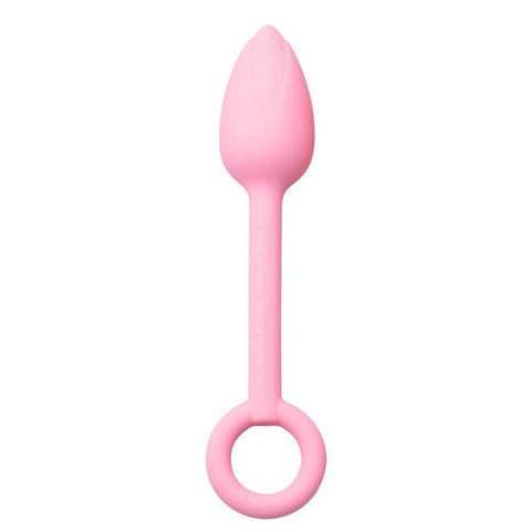 Loveangels Pink Silicone Tulip Bulb Anal Plug Set - Loveangels