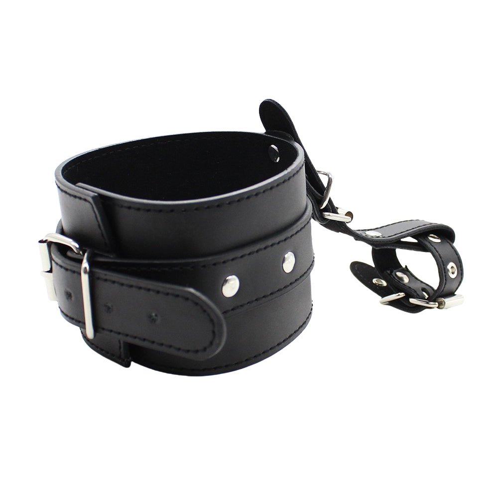 Loveangels PU Leather Adjustable Cuffs With Loops - Loveangels