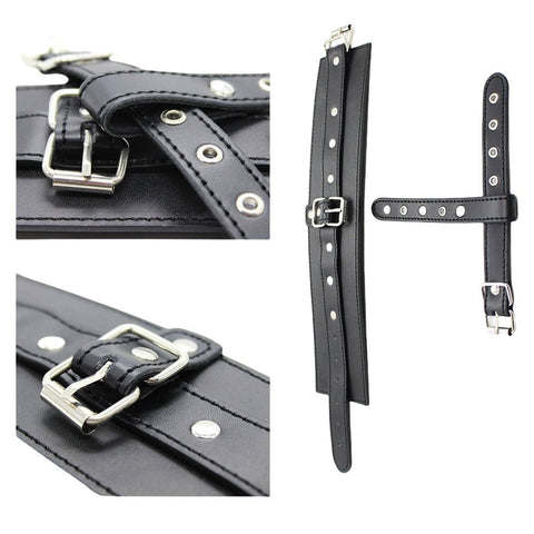 Loveangels PU Leather Adjustable Cuffs With Loops - Loveangels