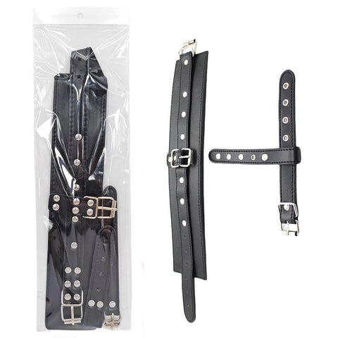 Loveangels PU Leather Adjustable Cuffs With Loops - Loveangels