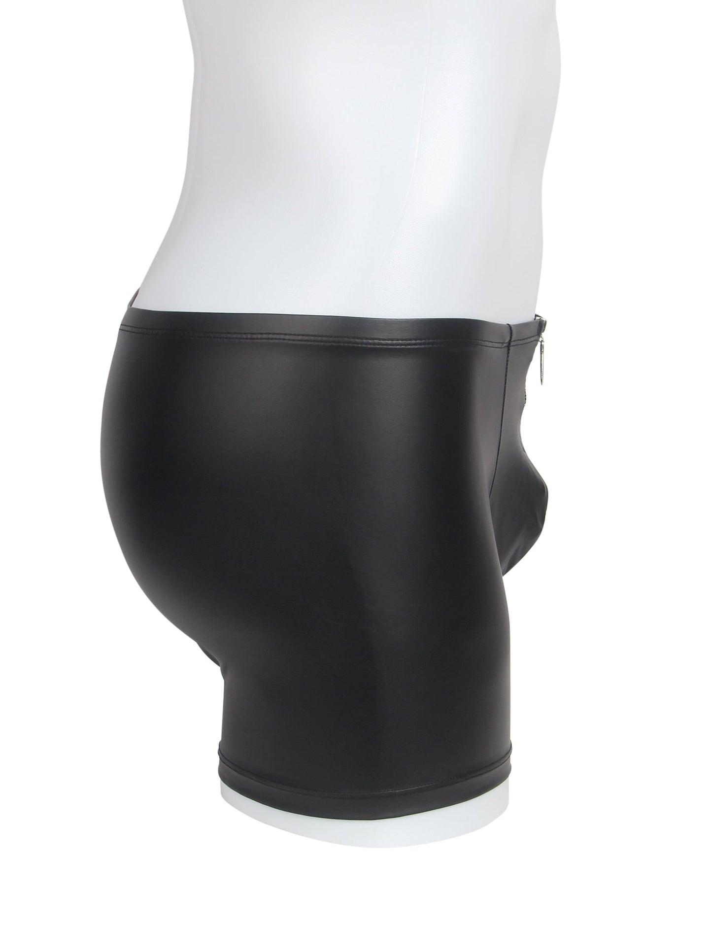 Loveangel's PU Men's Short With Zip - Loveangels