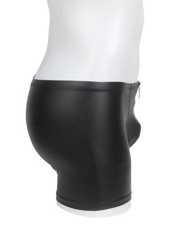 Loveangel's PU Men's Short With Zip - Loveangels