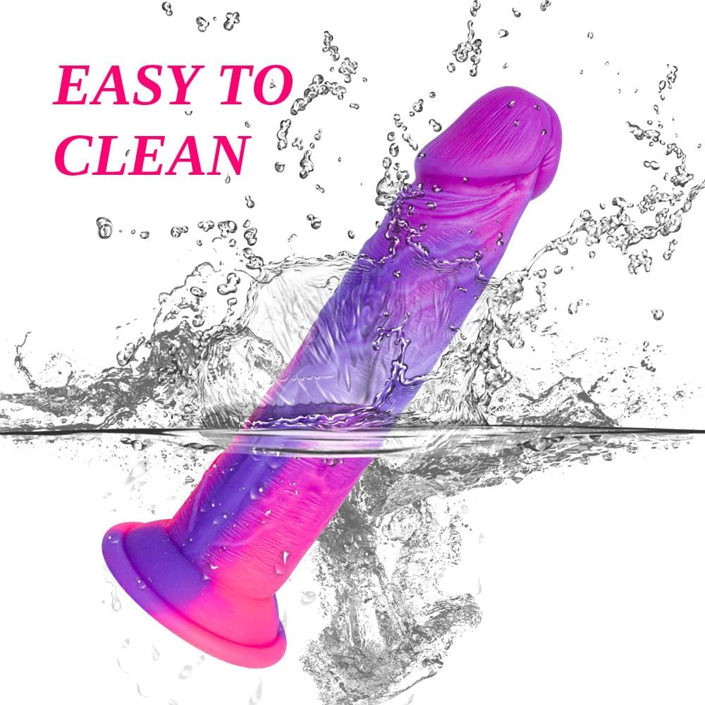 Loveangels Pure Curve Pink And Purple 7.9 Inch Dildo - Loveangels
