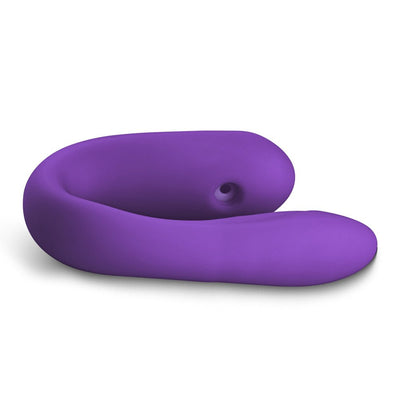 Loveangels Purple Remote Control Couples Vibrator with Air Pulse - Loveangels
