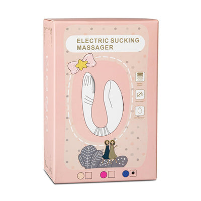 Loveangels Purple Remote Control Couples Vibrator with Air Pulse - Loveangels