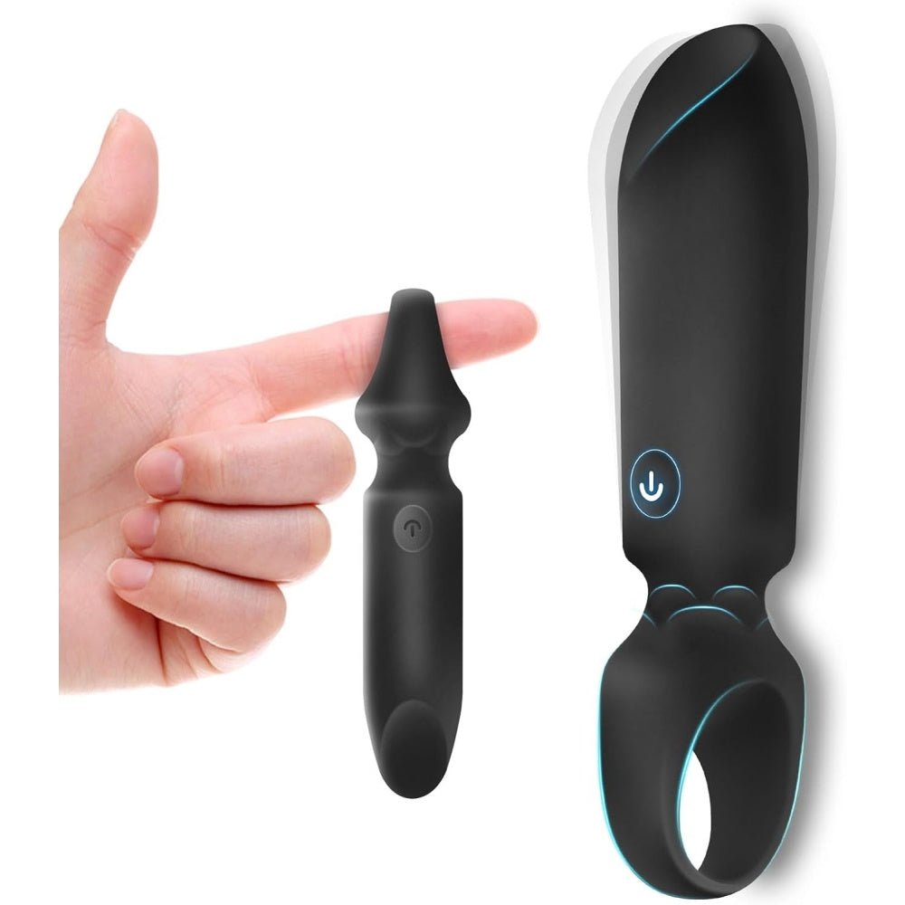 Loveangels Rechargeable Bullet Vibrator With Finger Loop - Loveangels