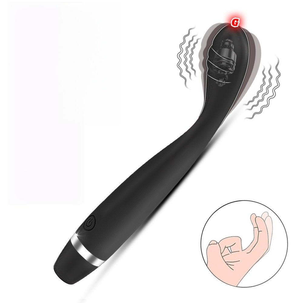 Loveangels Rechargeable Sleek Black G - Spot Vibe - Loveangels