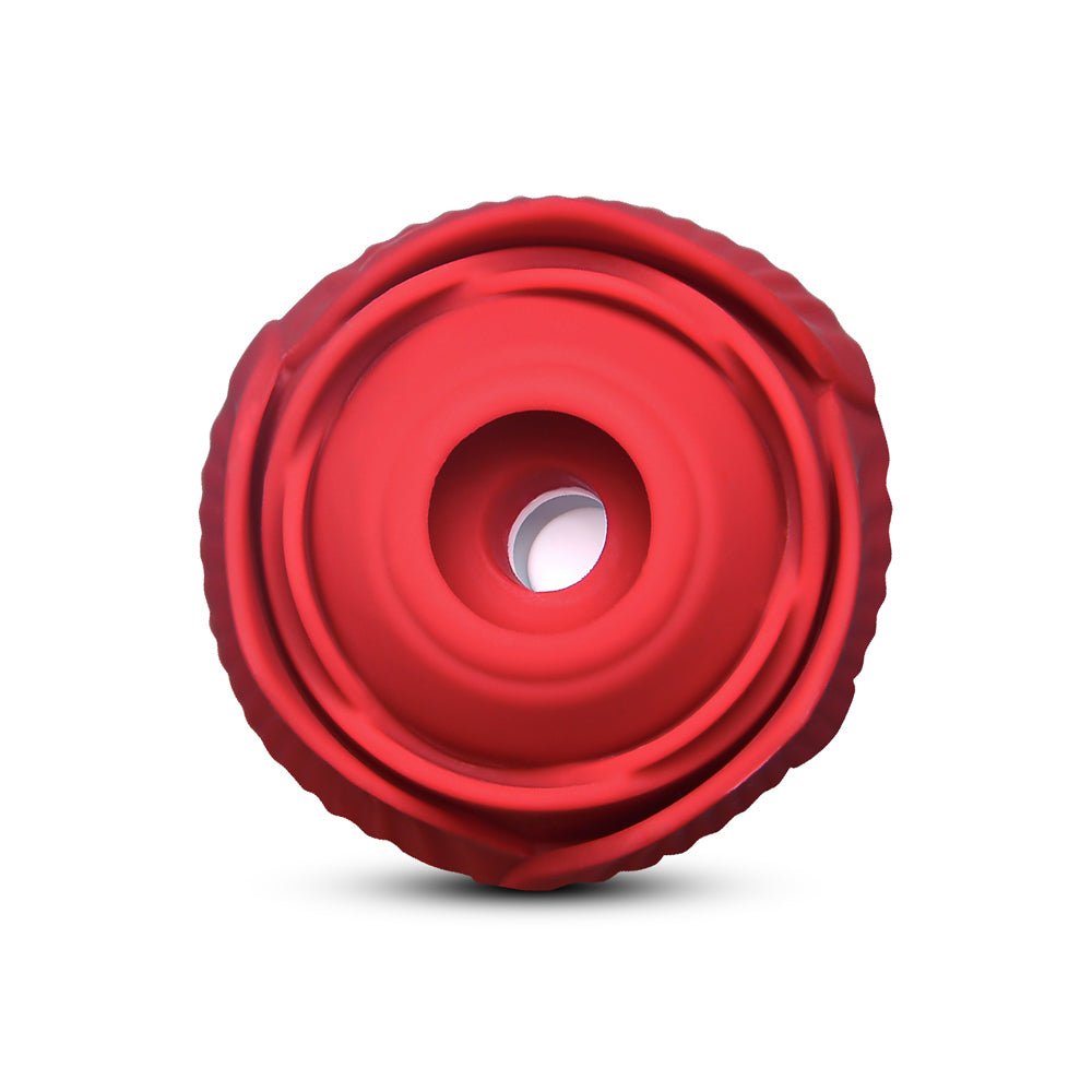 Loveangels Red Rose Clitoral Suction With Thrusting Vibrator - Loveangels
