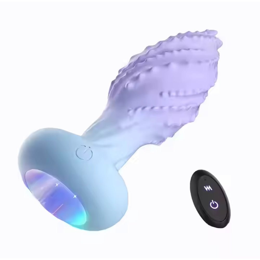Loveangels Remote Control Rotating And Vibrating Anal Plug With Light - Loveangels