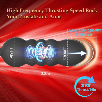 Loveangels Remote Control Thrusting Prostate Massager With Penis Ring - Loveangels