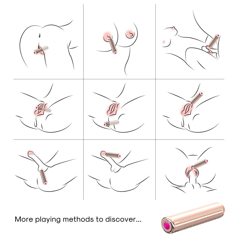Loveangels Rose Gold Bullet Vibrator - Loveangels