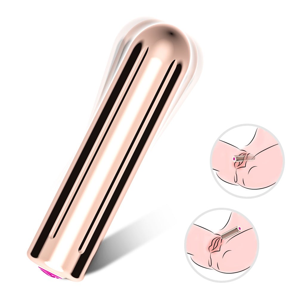 Loveangels Rose Gold Bullet Vibrator - Loveangels