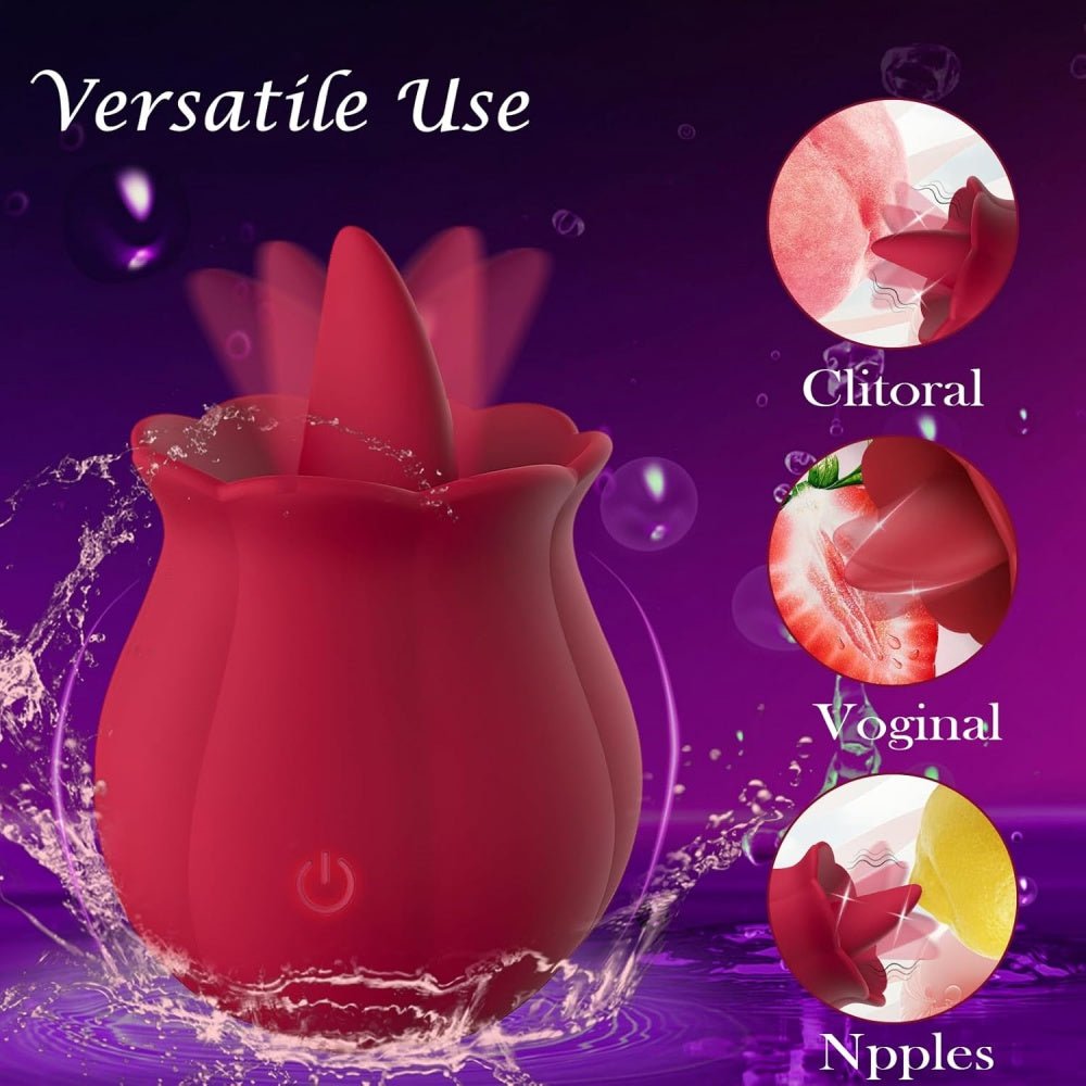 Loveangels Smart Pulse Licking And Vibrating Tongue Rose - Loveangels