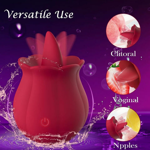 Loveangels Smart Pulse Licking And Vibrating Tongue Rose - Loveangels