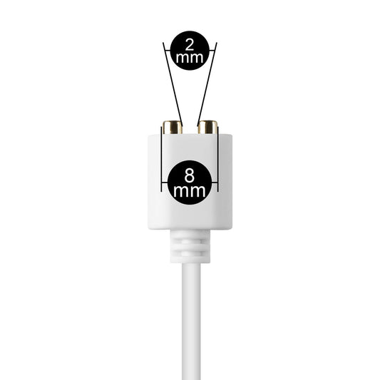 Loveangels Spare White 2mm Magnetic Charger 80cm Long - Loveangels
