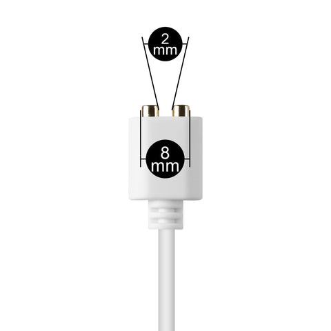 Loveangels Spare White 2mm Magnetic Charger 80cm Long - Loveangels