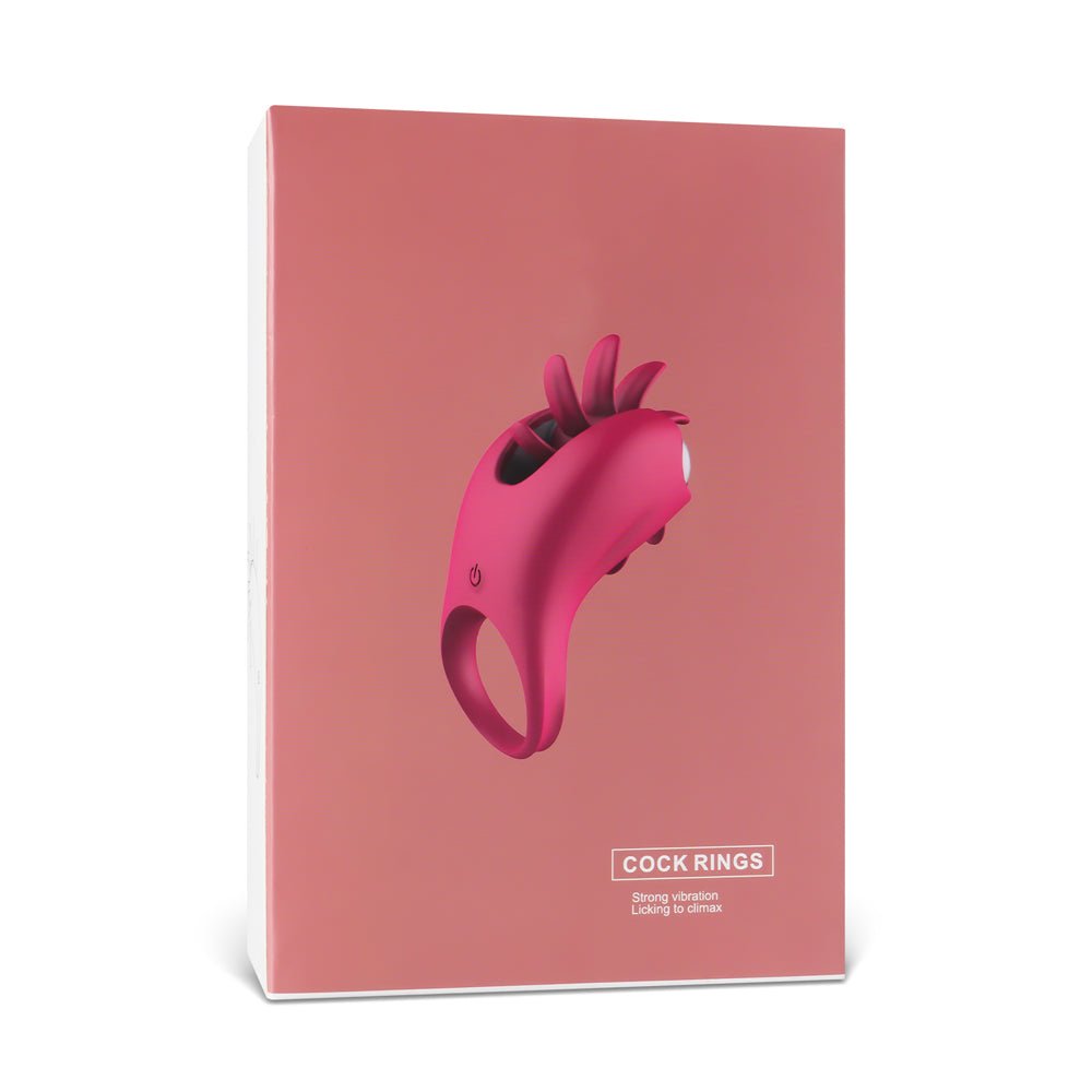 Loveangels Spinning Tongue Vibrating Cock Ring - Loveangels