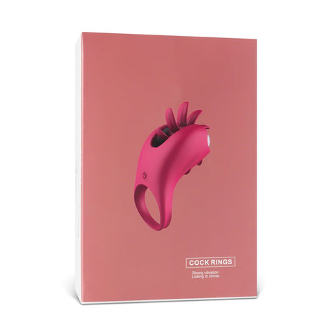 Loveangels Spinning Tongue Vibrating Cock Ring - Loveangels